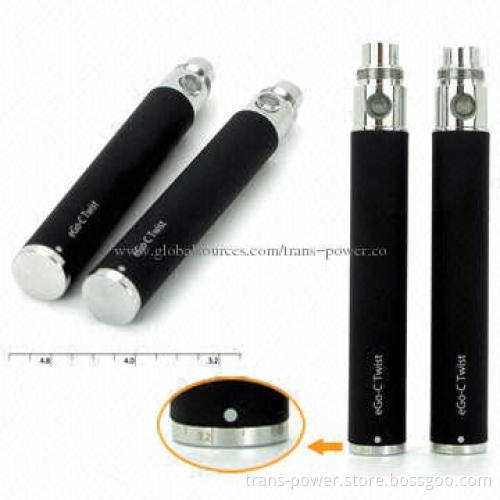 eGo C-twist E-cigarette Batteries, 1,100mAh Battery Capacity with CE, RoHS Marks